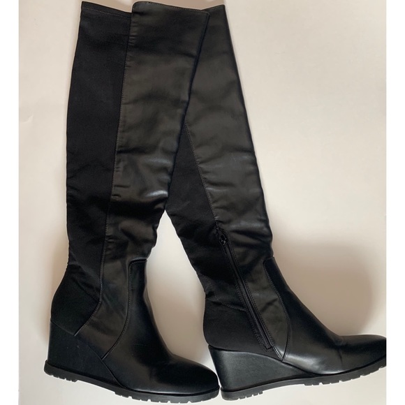 Unisa Untansie Knee High Wedge Boots 